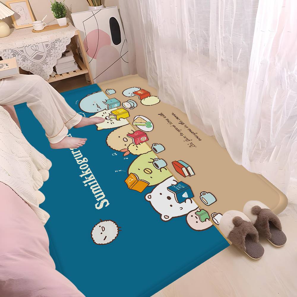 Cartoon Pink Sumikko Gurashi Door Mat Nordic Style Bedroom Living Room Doormat Home Balcony Anti-Slip Alfombra