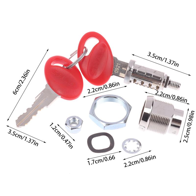 1 Set Kit Serratura Bauletto Laterale Posteriore Moto Per Shad Sh23 Sh26 Sh29 Sh33 Sh36 Sh39 Sh40 Sh45 Sh48