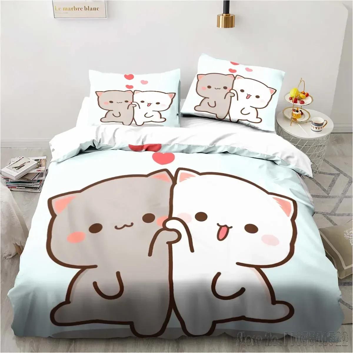 

Comforter Bubu Dudu Cartoon Cute Bear Kawaii Christmas Hd Comforter For Kids Bedding Sets Bedclothes Bedroom Decor Comforter (quilt)-EU Single(135*200cm)3pcs