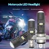 1Pcs Csp Moto Led H4 Ba20D P15D Motorcycle Headlight Bulb Super Bright 1450Lm Motos Accessories High Lo Beam Fog Light 12V