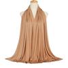 Ramadan Modal Cotton Jersey Hijabs For Woman Long Muslim Scarf Shawl Plain Soft Turban Tie Head Wraps For Women Islamic Clothing