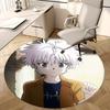 1pc Anime Cartoon Design Round Carpet - Office Chair Mat, Non-Slip Rug for Home Decor, Suitable for All Seasons, Perfect Gift for Anime Lovers.W016