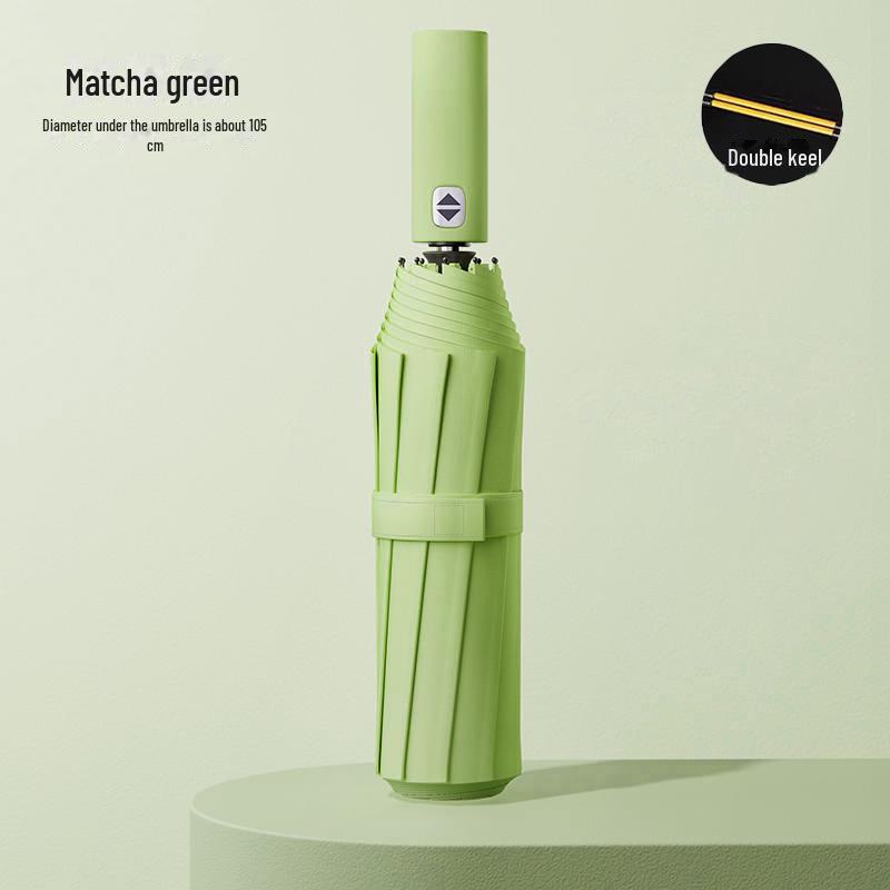 10-Bone Automated Dual-Use Umbrella: Large Folding, UV Protection, Sunshade for Men & Women