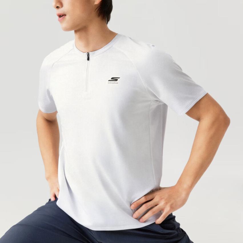 Skechers Hızlı Kuruyan Örgü Kısa Kollu Tişört Erkek üst P226M012-0019
