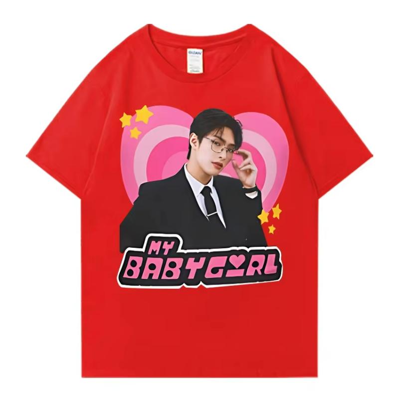 2025 Ateez Mingi Brille T-Shirt Damen Baumwolle Rapper Street Hip Hop Kurzarm Sommer Mode Tops Unisex Lockeres T-Shirt Tops