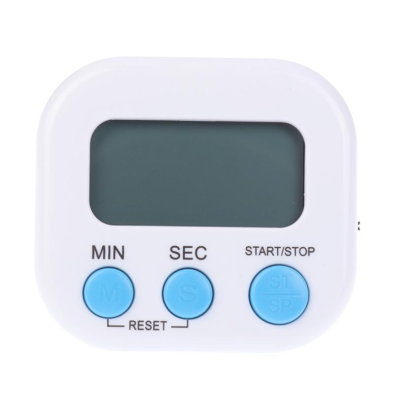 

Светодиодный дисплей счетчика Будильник Магнитный цифровой таймер Ручной электронный таймер обратного отсчета Таймер для кухни Гаджеты для приготовления пищи белый