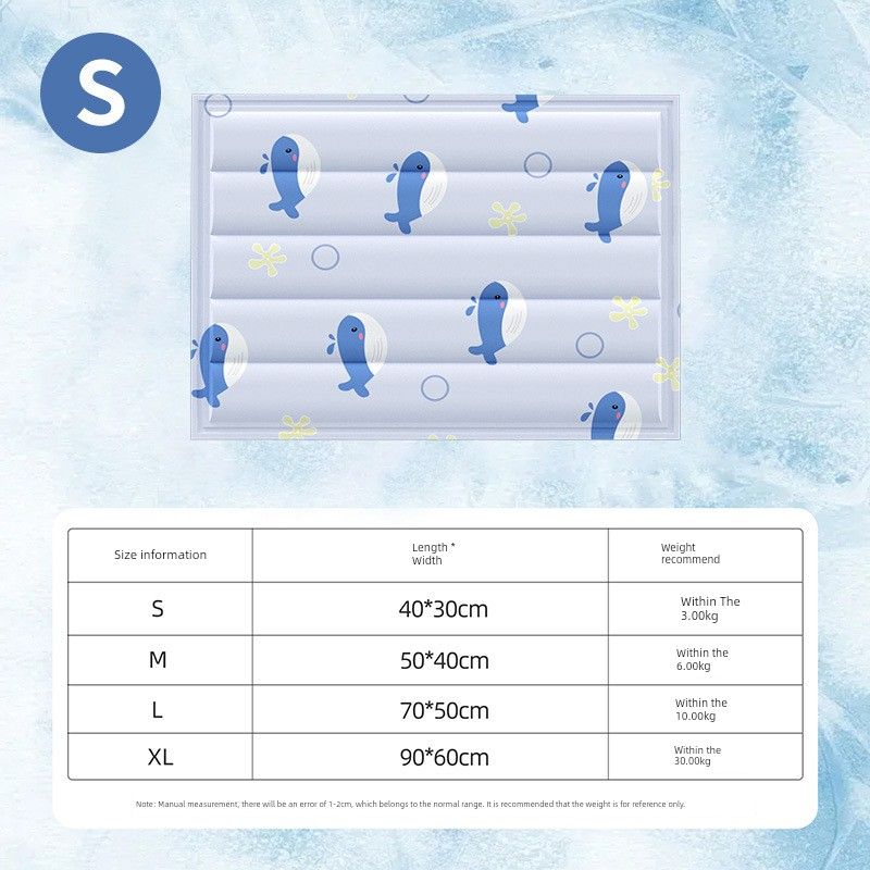 

Pet Supplies Ice Pad Summer Cooling Mat Cat Summer Cooling Mat Sleeping Mat Sleeping Dog Mat Sofa Cushion Small whale pet ice pad S [30*40cm]]