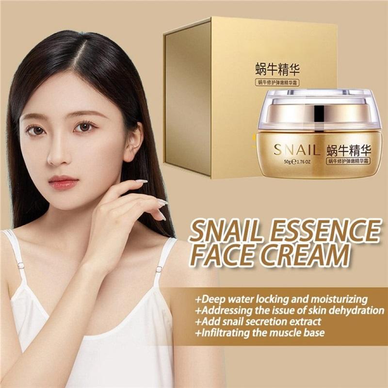 50g Snail Repair Cream, Lightweight Snail Mucin Facial Moisturizer for Soft, Smooth & Hydrated Skin