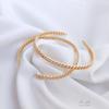 14K Gold-Filled Color-Preserving Gold Chain Bangle - Simple, Luxurious, DIY Open Circle Design.