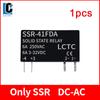SSR Solid State Relays DC to DC Slim Relay Module 3-32VDC 6A Mini Relay Non-contact DIN Rail Relay SSR-41FDD Relays 5