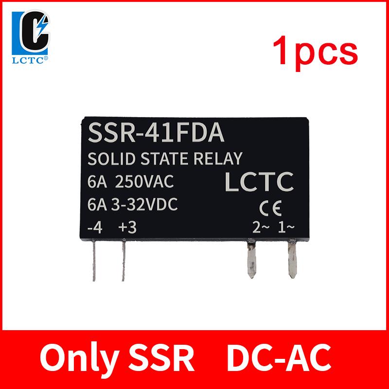 SSR Solid State Relays DC to DC Slim Relay Module 3-32VDC 6A Mini Relay Non-contact DIN Rail Relay SSR-41FDD Relays 5