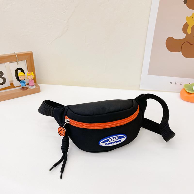 Stylish Kids Sling Bag For Boys And Girls Cool Letter Design Fashionable Crossbody Accessory In Nylon With Durable Features And Fun Colors