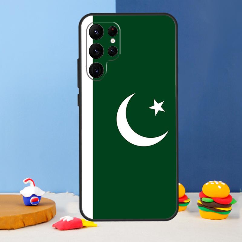 Pakistan Flag Phone Case For Samsung Galaxy S24 S25 Ultra S9 S10 S20 S22 S21 S23 Plus S24 FE Cover Coque