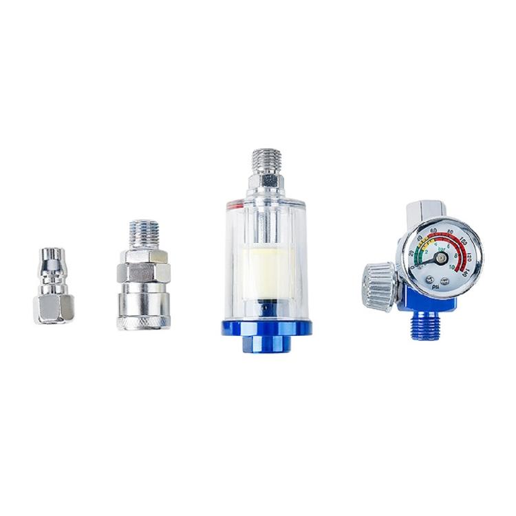 Pneumatic Tool Accessory Oil Water Separator Air Pressure Regulator Gauge Adjustable Flow Control Plastic Filter