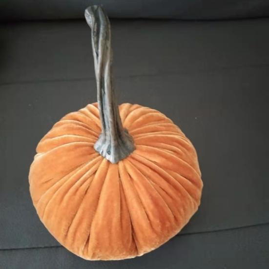 Simulation Pumpkin Soft Cute Plush Pillow Holiday Party Scenes Decoration Various Colors Stuffed Doll Halloween Christmas Home Decoration Toy