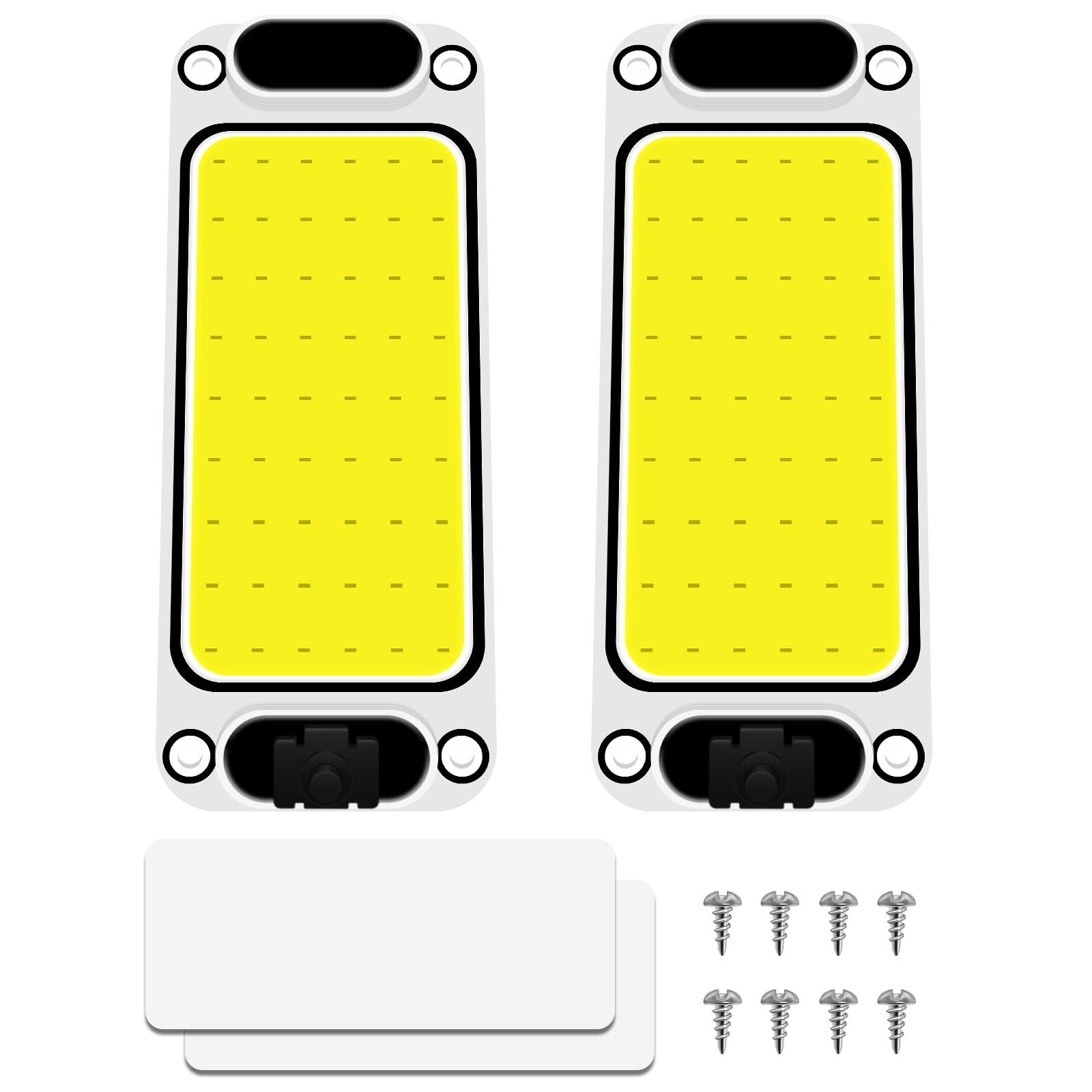 

Светодиодный светильник для салона, совместимый с DC12-80V, внутреннее освещение, белый, COB, 54 ряда, переключатель включения/выключения, двусторонний 4 pieces