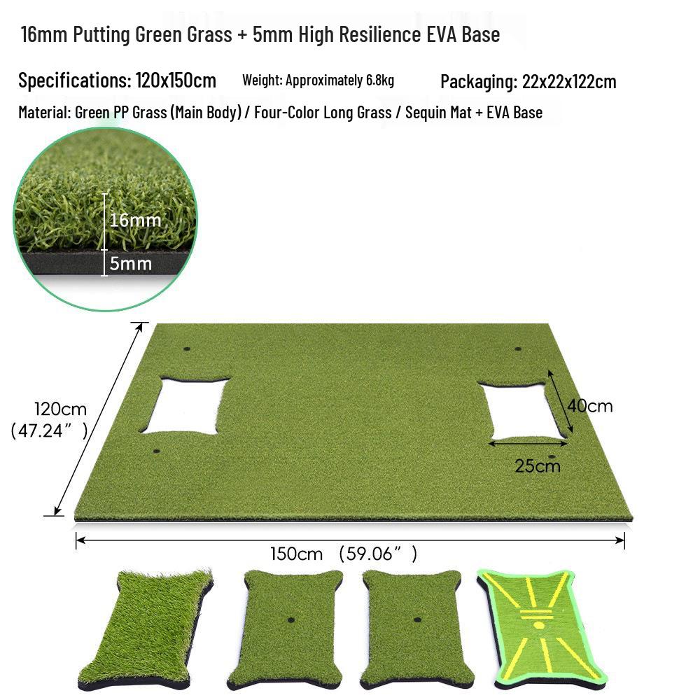 Versatile Golf Practice Mat for Indoor and Outdoor Swing Training