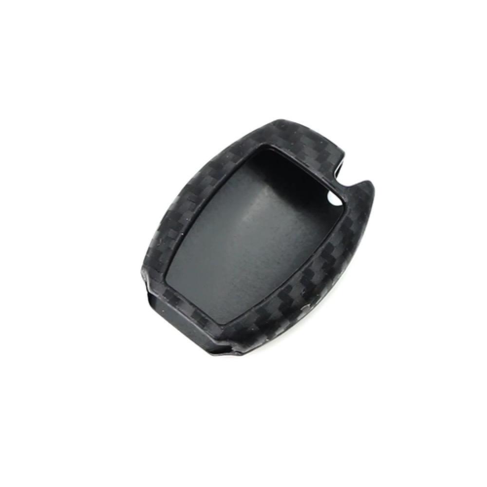 Carbon Fiber Soft Silicone Key Fob For Mercedes C E S M CLA CLS CLK GLK GLA GLC