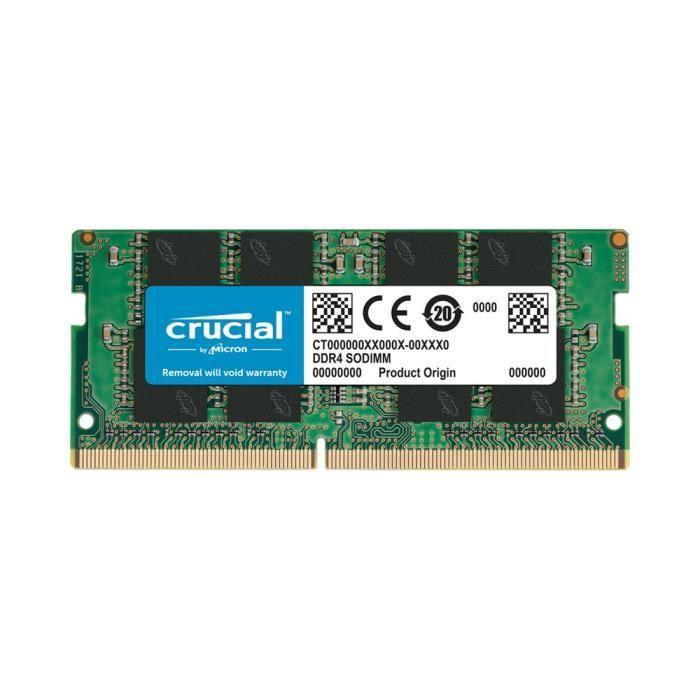 Crucial Mémoire RAM DDR4 - 16GB - 3200 MT/s - CL17 - SODIMM