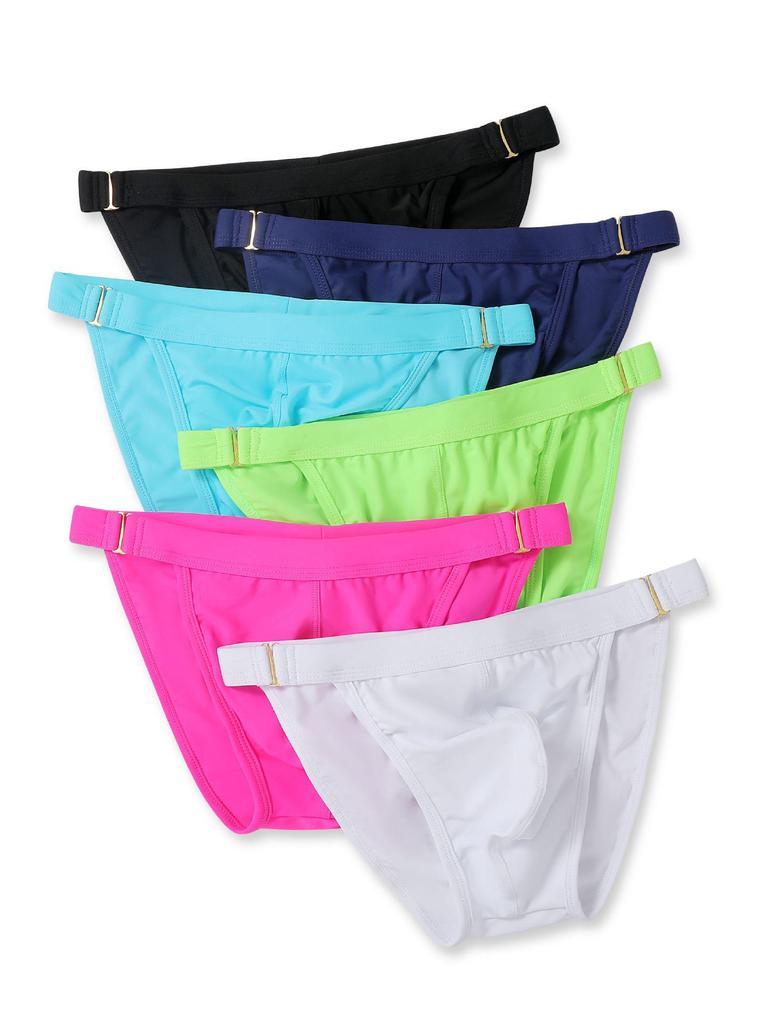 Męskie Trójkątne Kąpielówki z Metalową Klamrą - Europejska i Amerykańska Moda