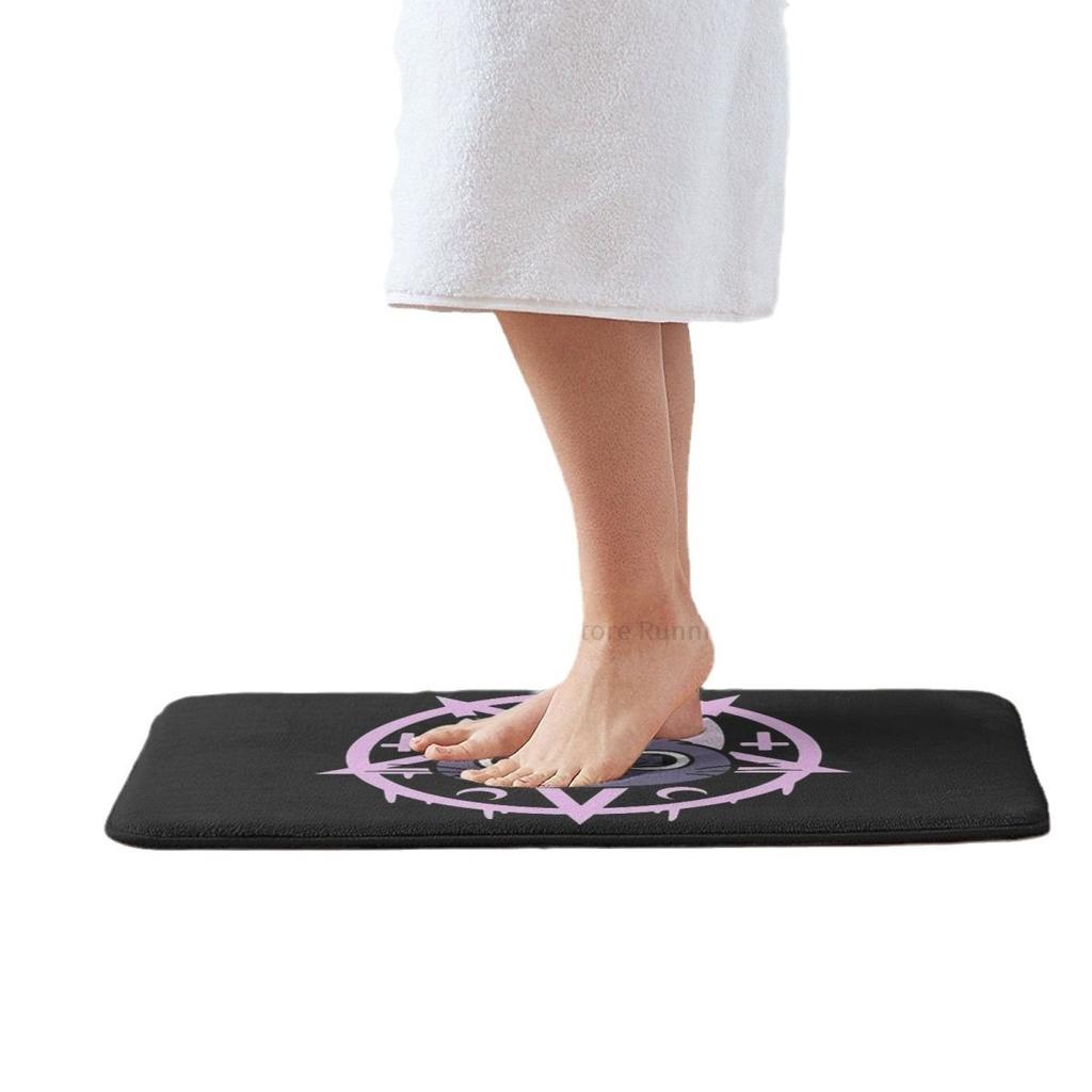 Goth Subculture Rock Romance Absorbent Bathroom Bedroom Door Rug Kitchen Balcony Living Room Entrance Carpet Home Decoration