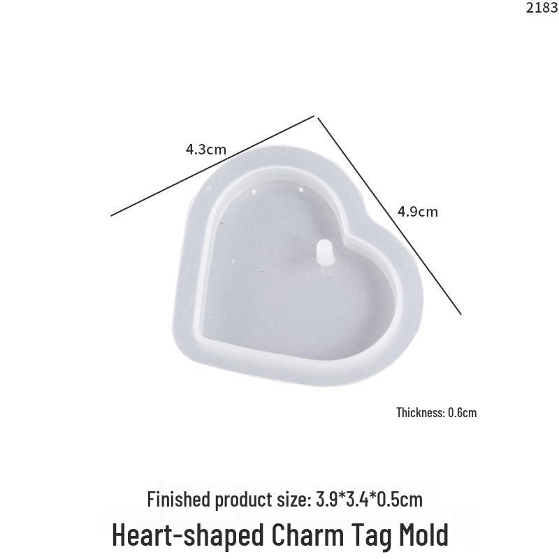 Poppy DIY Resin Sweater Necklace Pendant Mold - Oval, Fan, Round, Bone Tag Shapes