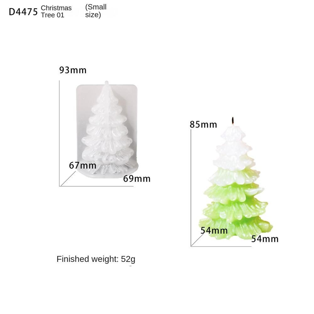 Silicone Candle Mold Tower Christmas Tree Resin Plaster Mold Scented Candle Molds  Party Decoration