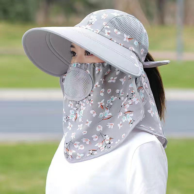 Chapeau de soleil respirant à large bord pour femmes d'âge moyen et âgées - Mode d'été et protection UV