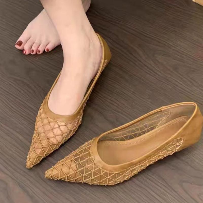 

Fashion Elegant Women High Heels Shoes Mesh Sexy Pointed Toe Heeled Sandals Designer 2025 Summer New Dress Party Woman Pumps Zapatillas 40