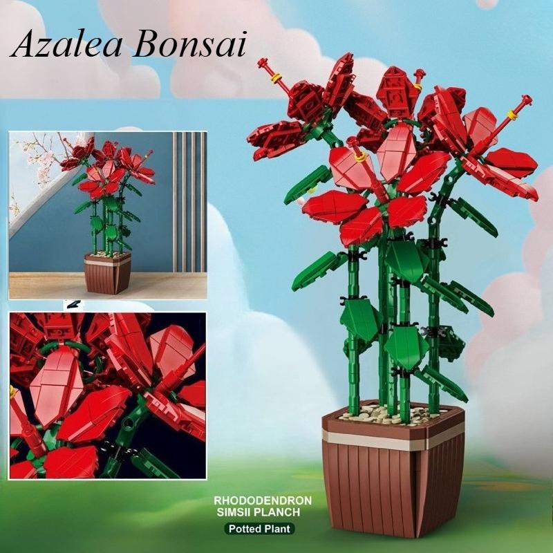 High-Standard-Quality 926Pcs High-Quality Azalea High-Quality Bloom High-Quality Block High-Quality Potted Construction Set - High-Quality Home