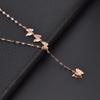 Mori-Style Titanium Butterfly Pendant Necklace for Women - High-End Fairy Spirit Clavicle Chain Jewelry