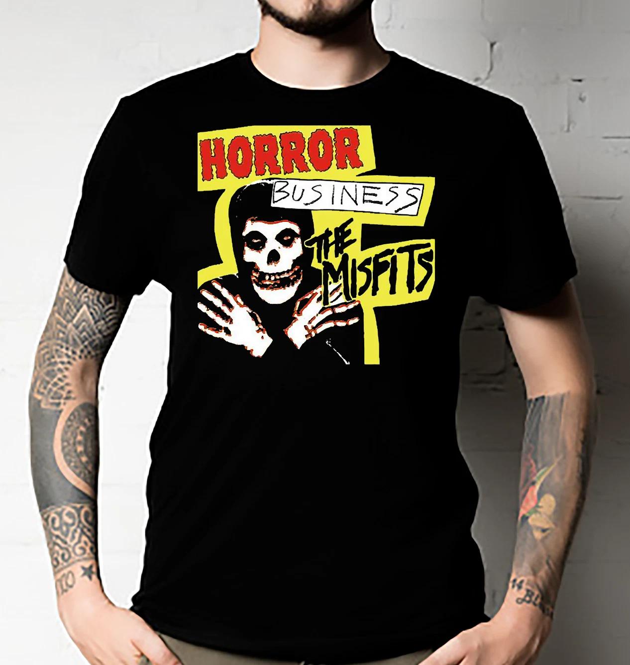 Men s and Women s T-shirts MISFITS Horror Business Official Merchandise XXL