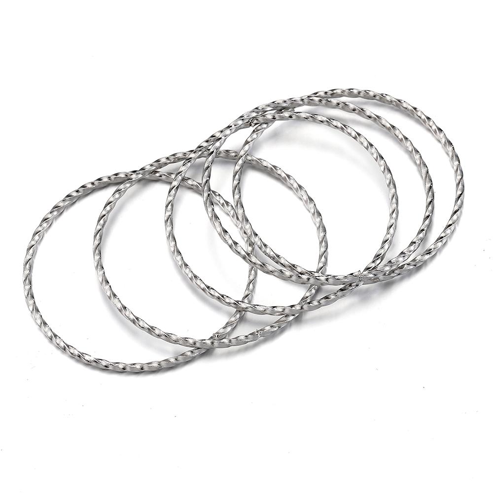 

10pcs Stainless Steel Gold Color Spiral Round Ring Plated Closed Jump Ring for Jewelry Making Bracelet Earring DIY Handmade Outer 30mm