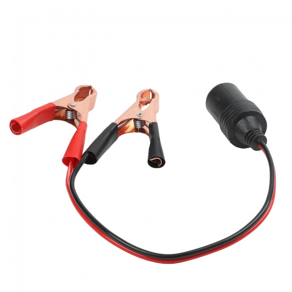 12V Battery Clamp 50A Car Adapter Crocodile Clips Copper-Plated Clips