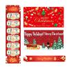 Christmas Cash Gift Envelopes 6 Slots Surprise Christmas Money Envelope for Cash DIY Holiday Money Gifts Card Holder Stocking Stuffers