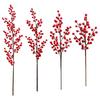 Simulation Red Fruit Non-fading DIY Lightweight Ornamental Fake Foam Red Fruit Plant Branch for Garden