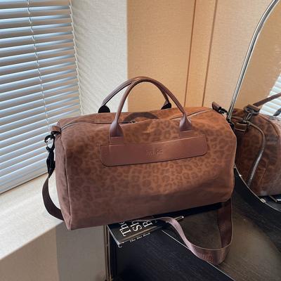New Short-distance Business Trip Travel Bag Large-capacity Student Class Shopping Shoulder Bag Leopard Print Swimming Sports Fitness Bag