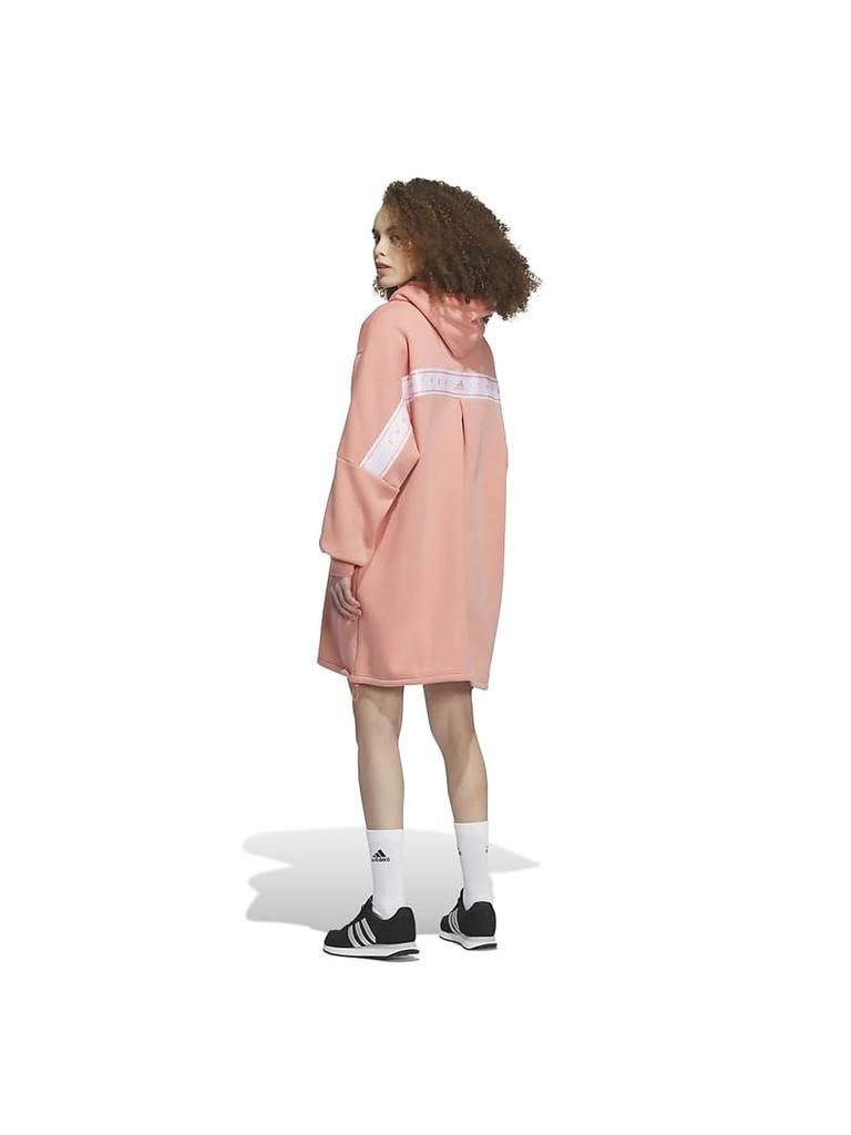 Adidas Wonder Clay Dress Wording Fleece Hooded IEH70 Women's (IK9889) J/S, Loose-Fit Tunic,