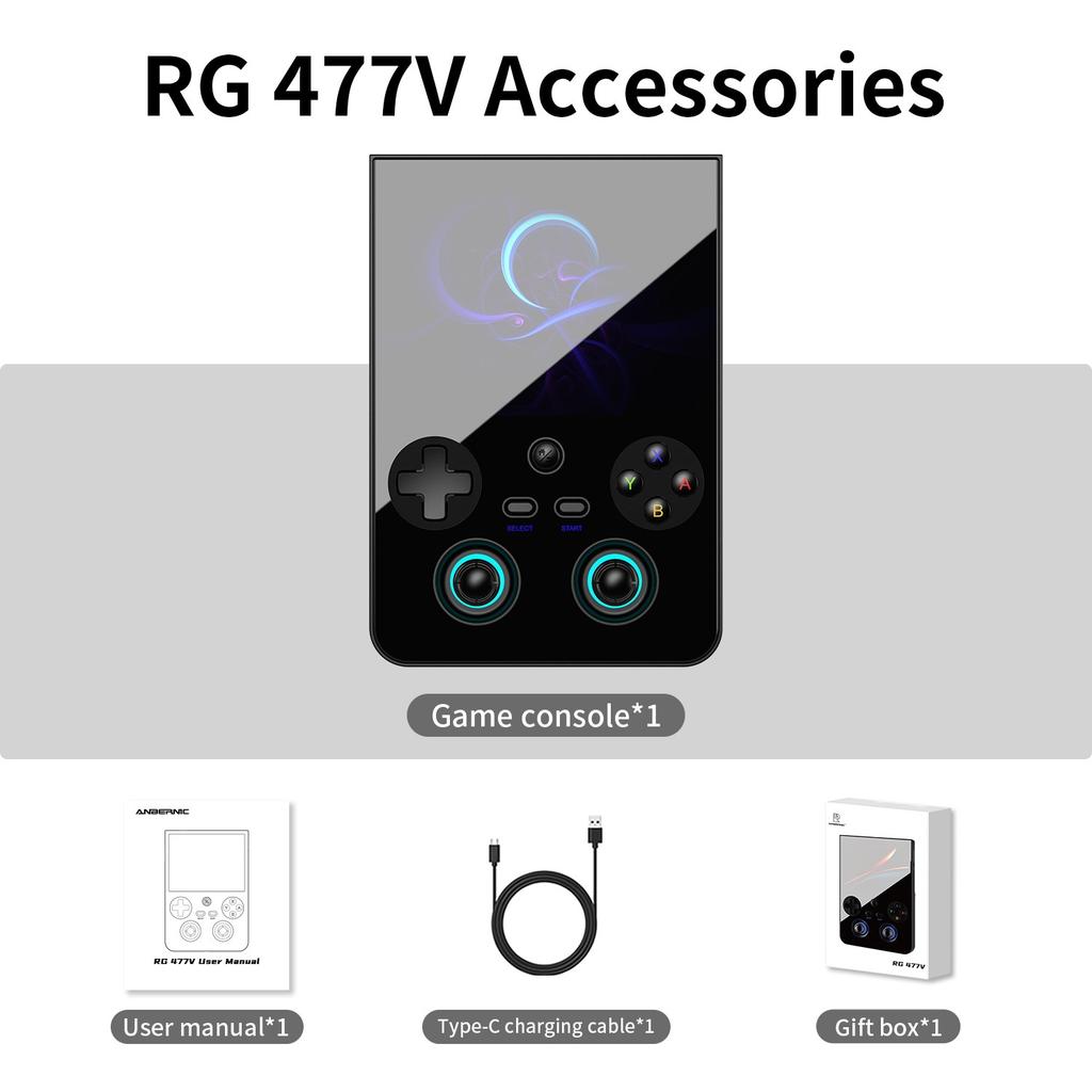 Console Portable Open Source Anbernic RG477V Android Sans Fil Joystick PS2 Écran Tactile Arcade HD Lecteur de Jeux 3A