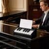 Business Card Holder 3D Printed Piano Key Design Holder for Cards And Receipts Creative Music-Themed Office Desk Organizer Novelty Office Gift for