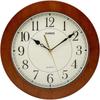CASIO Wall Clock, Brown, Analog, Wooden Frame, Wood Grain Finish, IQ-135-5JF