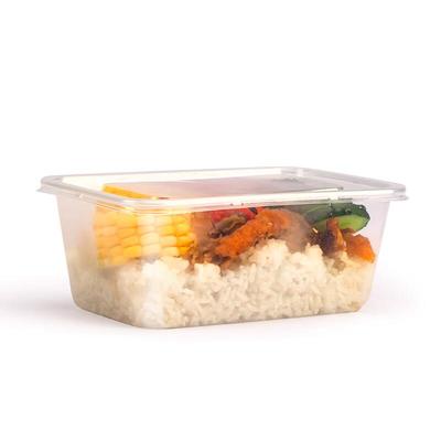 Einweg Rechteckige Take-Away Lunchboxen mit Deckeln