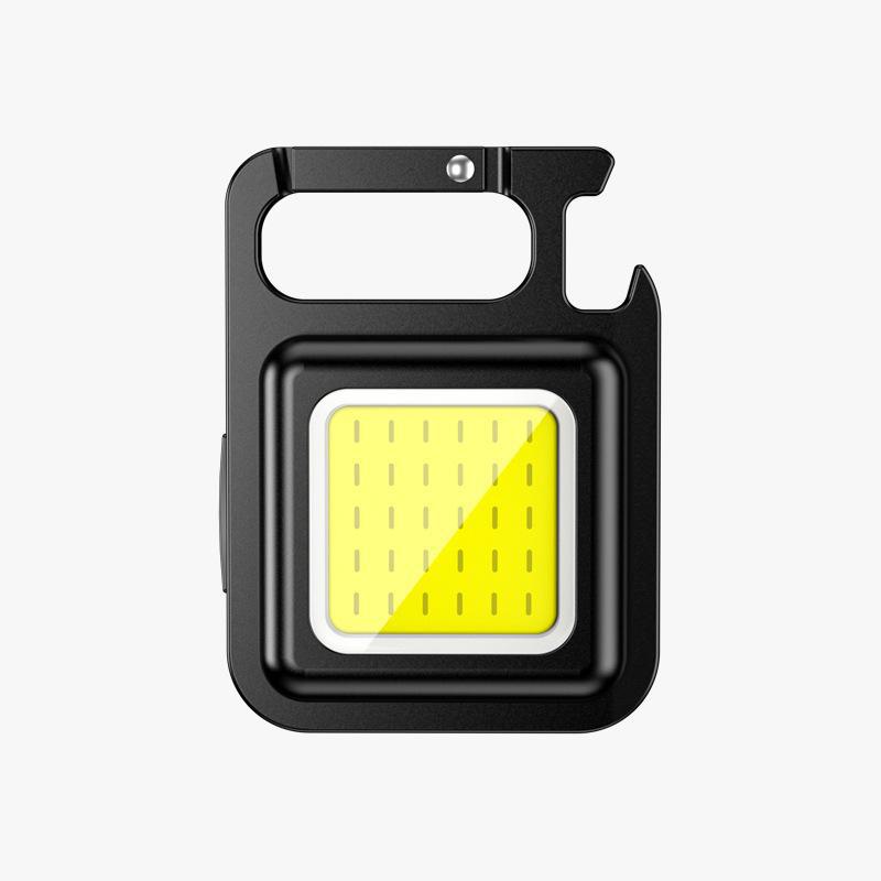 Versatile Keychain Mini Flashlight and Bottle Opener with Strong Magnetic Base