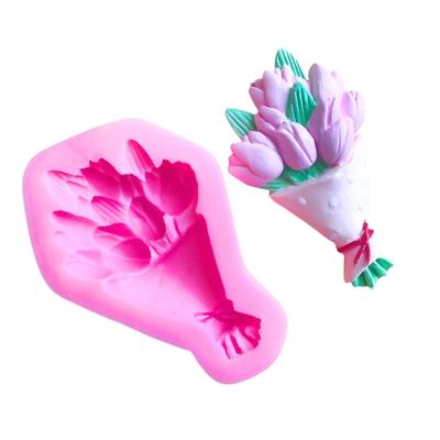 Flower Bouquets Silicone Candle Molds for Epoxy Resin Handmade Candle Soap Fondant Candy Cake Molds Chocolate Molds