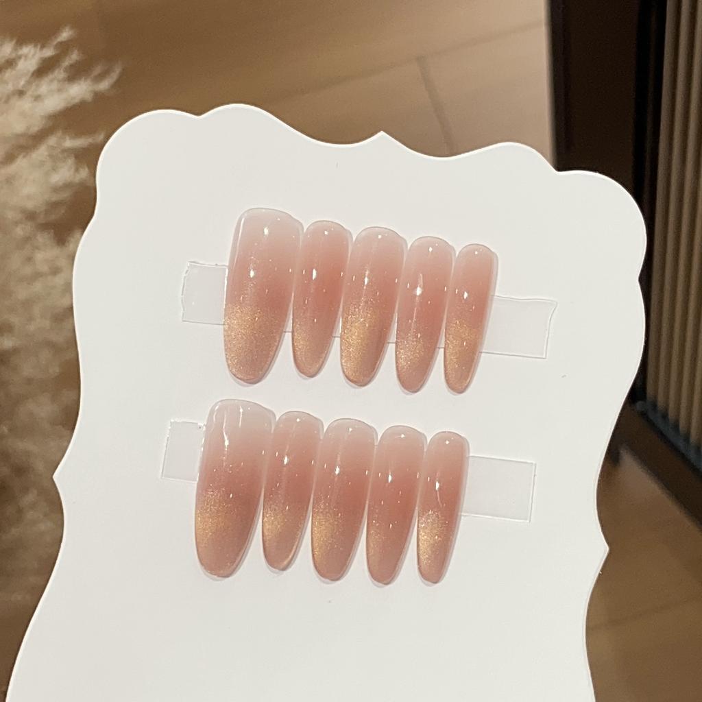 Daily Versatile Pure and Icy Blush and Golden Cat Eye Atmosphere Detachable Wearable Armor