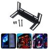 PC Water Cooling Radiators Bracket, 120mm Fan Mount Metal Stand for Pump Tanks Reservoir, Black