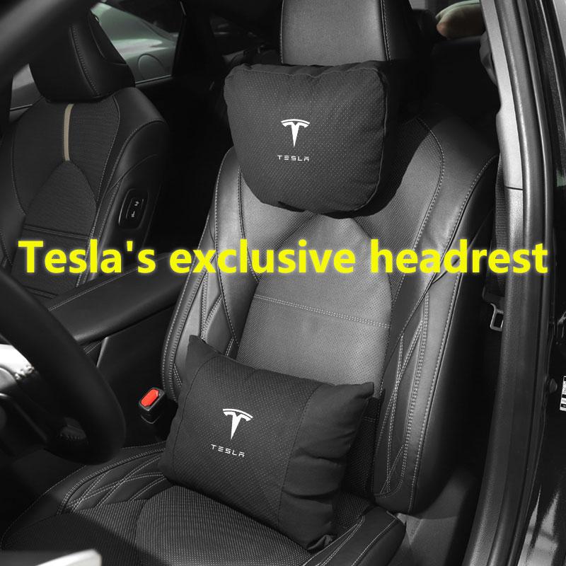For Tesla Model 3 Y S Model X Car Headrest Neck Support Seat Soft Neck Pillow Automobile Tesla Car Pillow Neck Rest Cushion