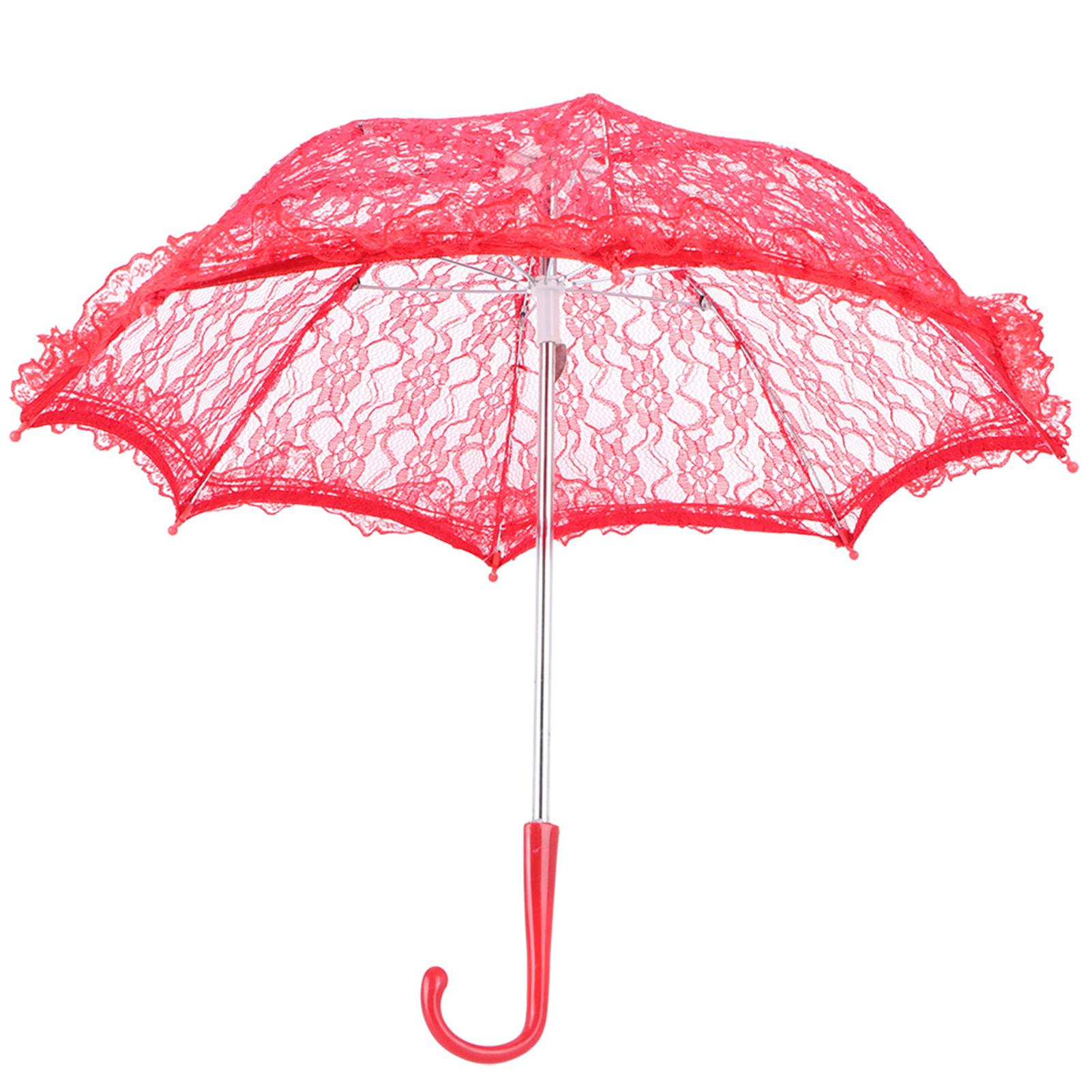

Кружевной свадебный зонтик с вышивкой, зонт для свадебной вечеринки, реквизит для фотосъемки, аксессуары, красный