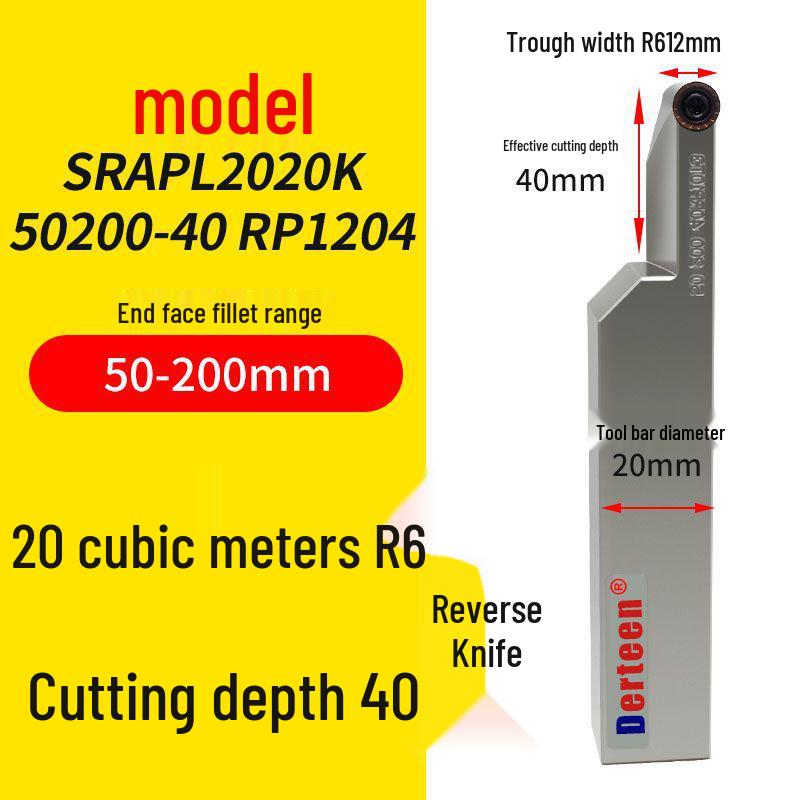 Vibrationsdämpfender CNC-Stirnnut-Werkzeughalter mit großer Schnitttiefe und rundem Bogen-Design