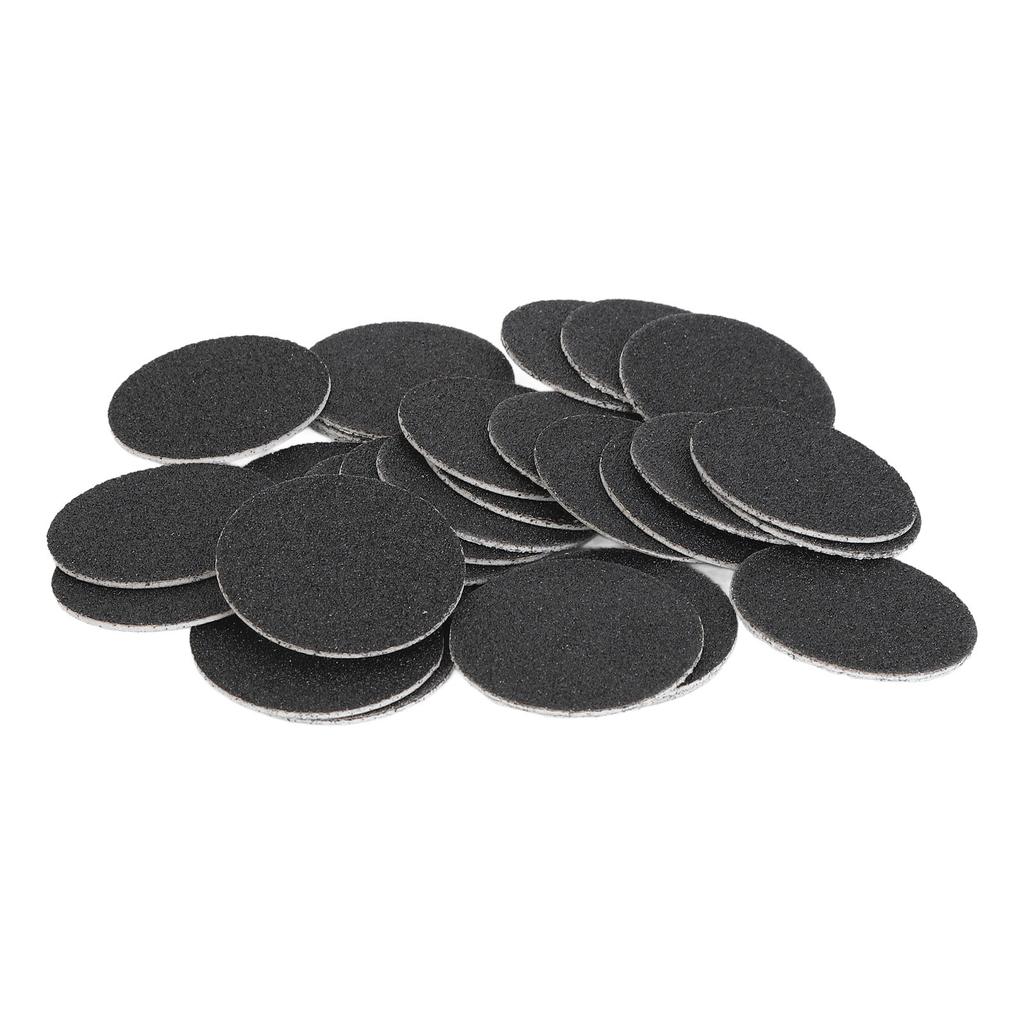 60pcs Callus Sandpaper Discs Pedicure 80 Grit Exfoliation Replacement Sandpaper Pad Grit Disk for Electric Foot File